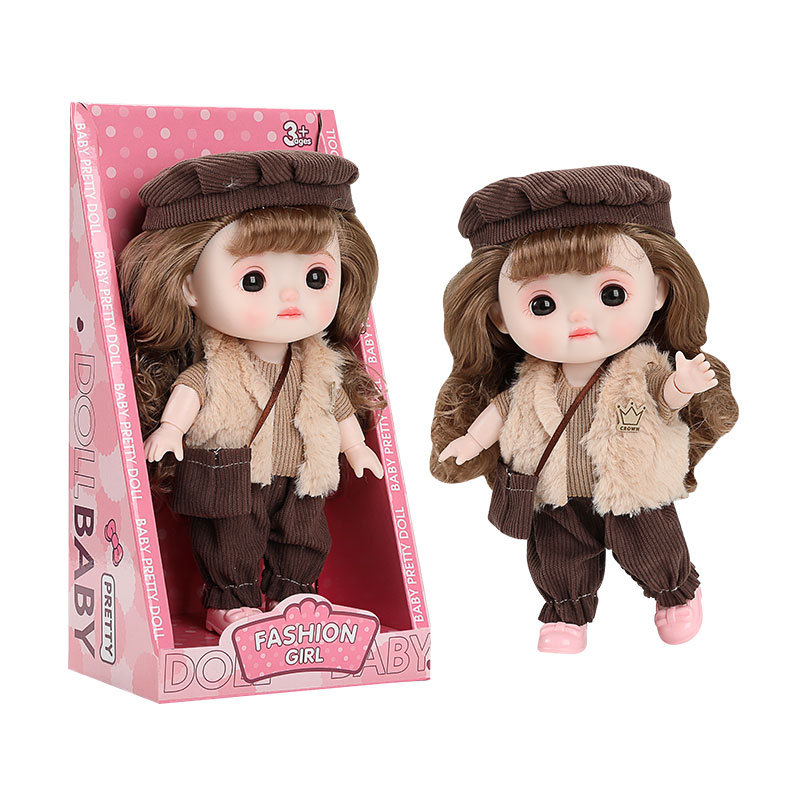 Homeyfriends 9“ Jointed Doll – Beautiful Fashion Princess with Outfits