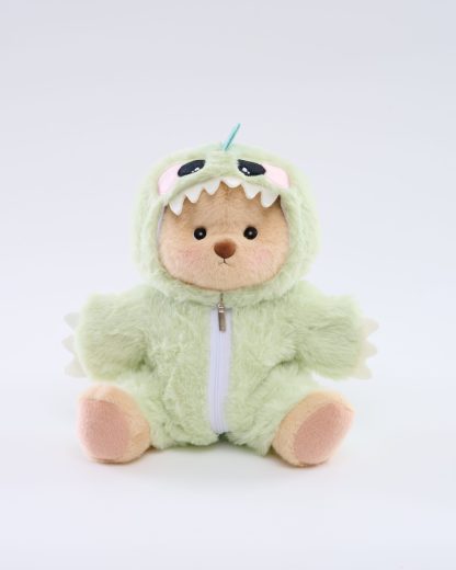 Homeyfriends Bear With Green Dinosaur Onesie Set