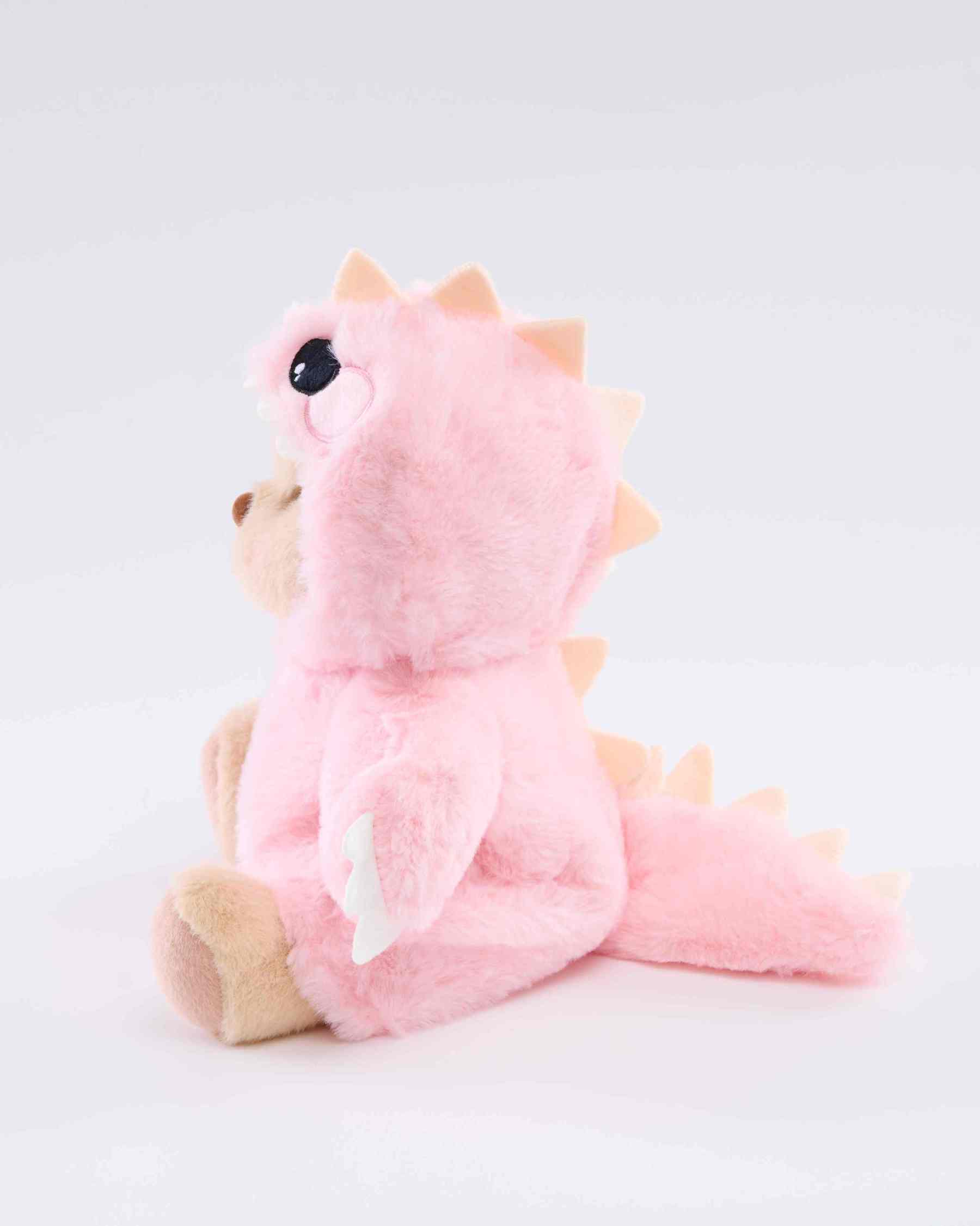 Homeyfriends Bear With Pink Dinosaur Onesie Set