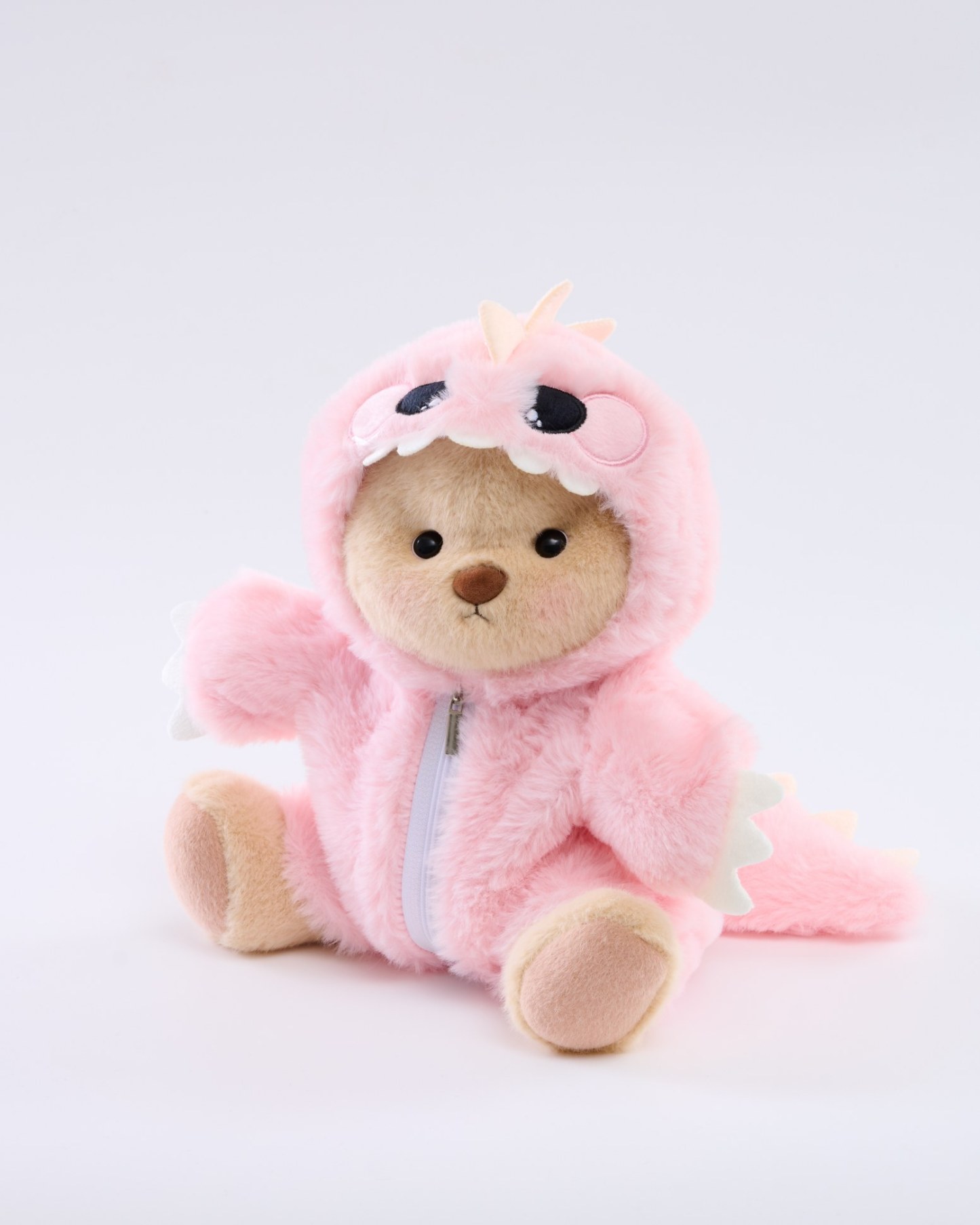 Homeyfriends Bear With Pink Dinosaur Onesie Set