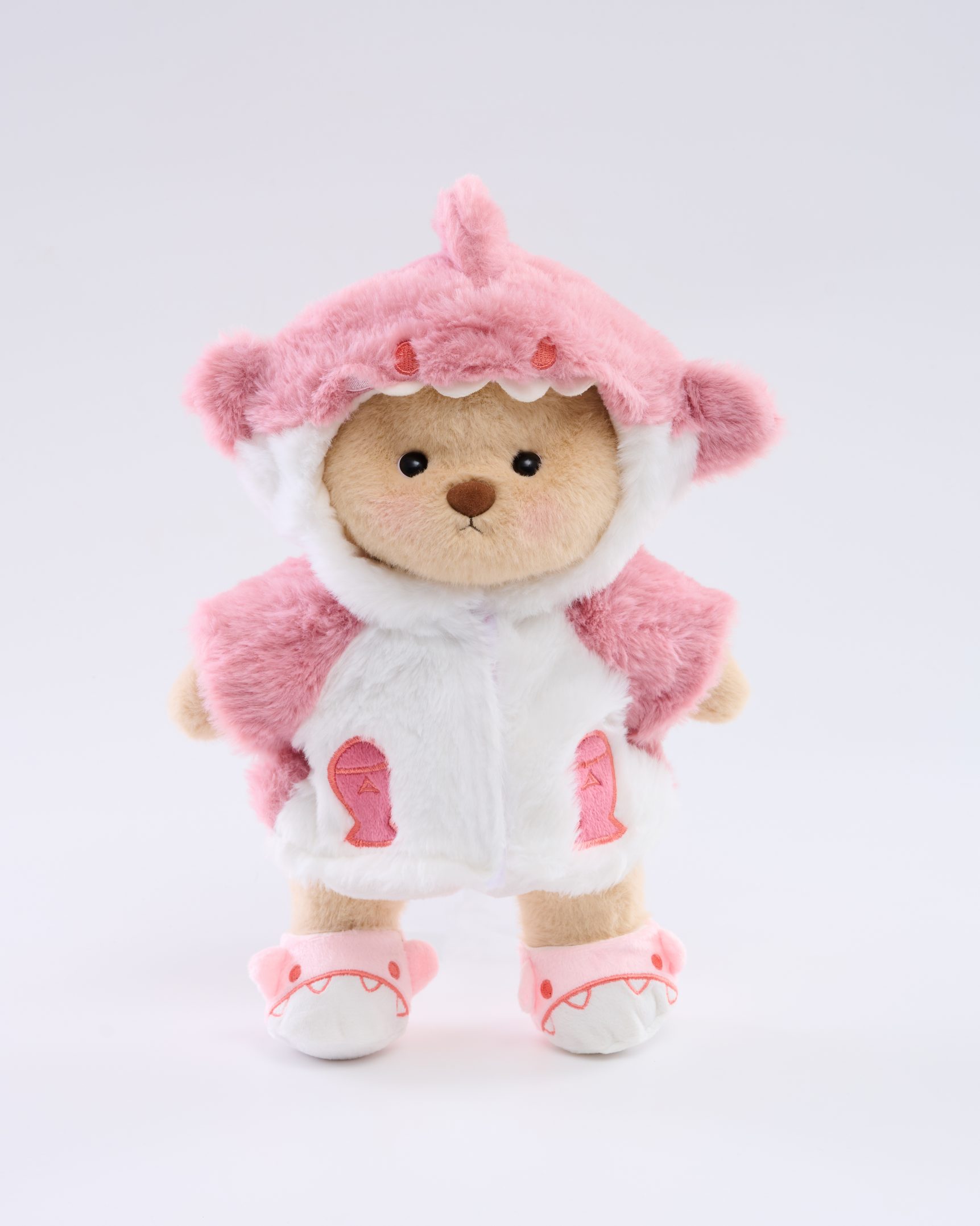 Homeyfriends Bear With Pink Shark Set