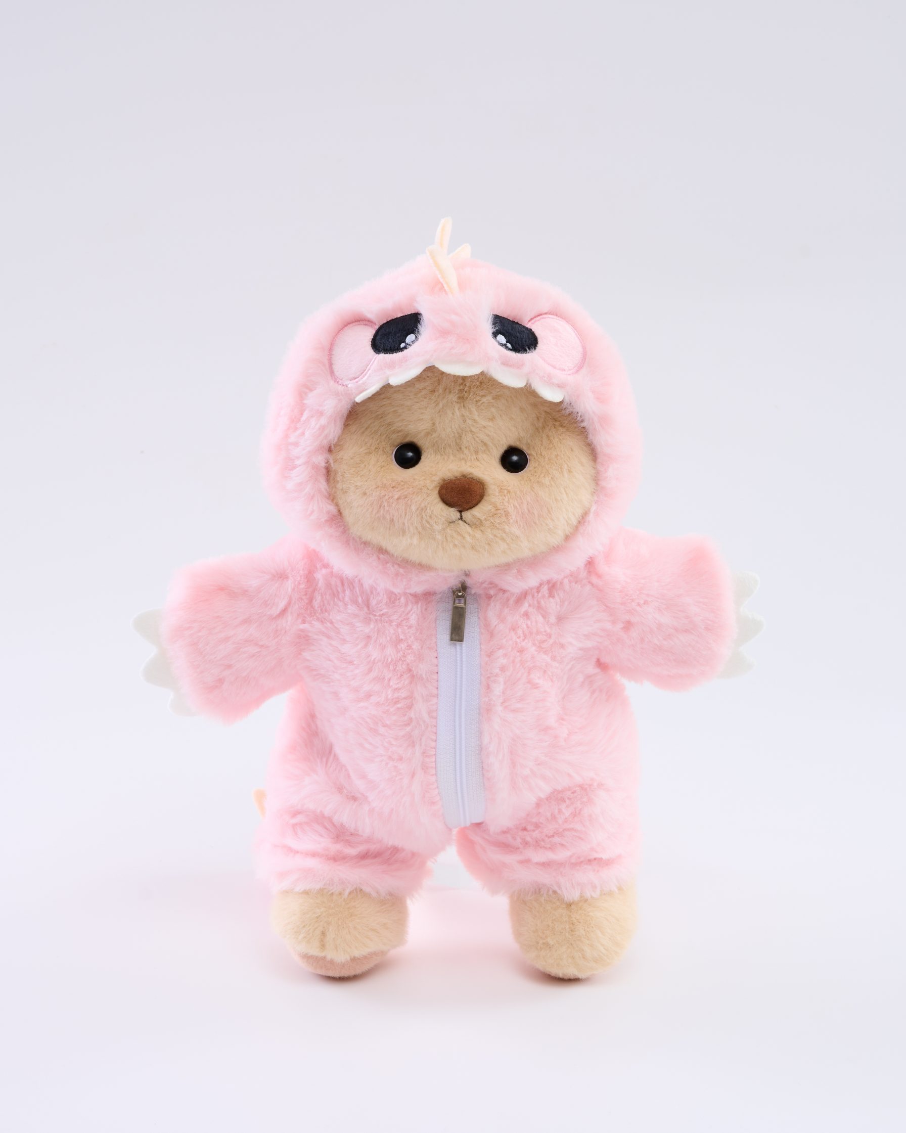 Homeyfriends Bear With Pink Dinosaur Onesie Set