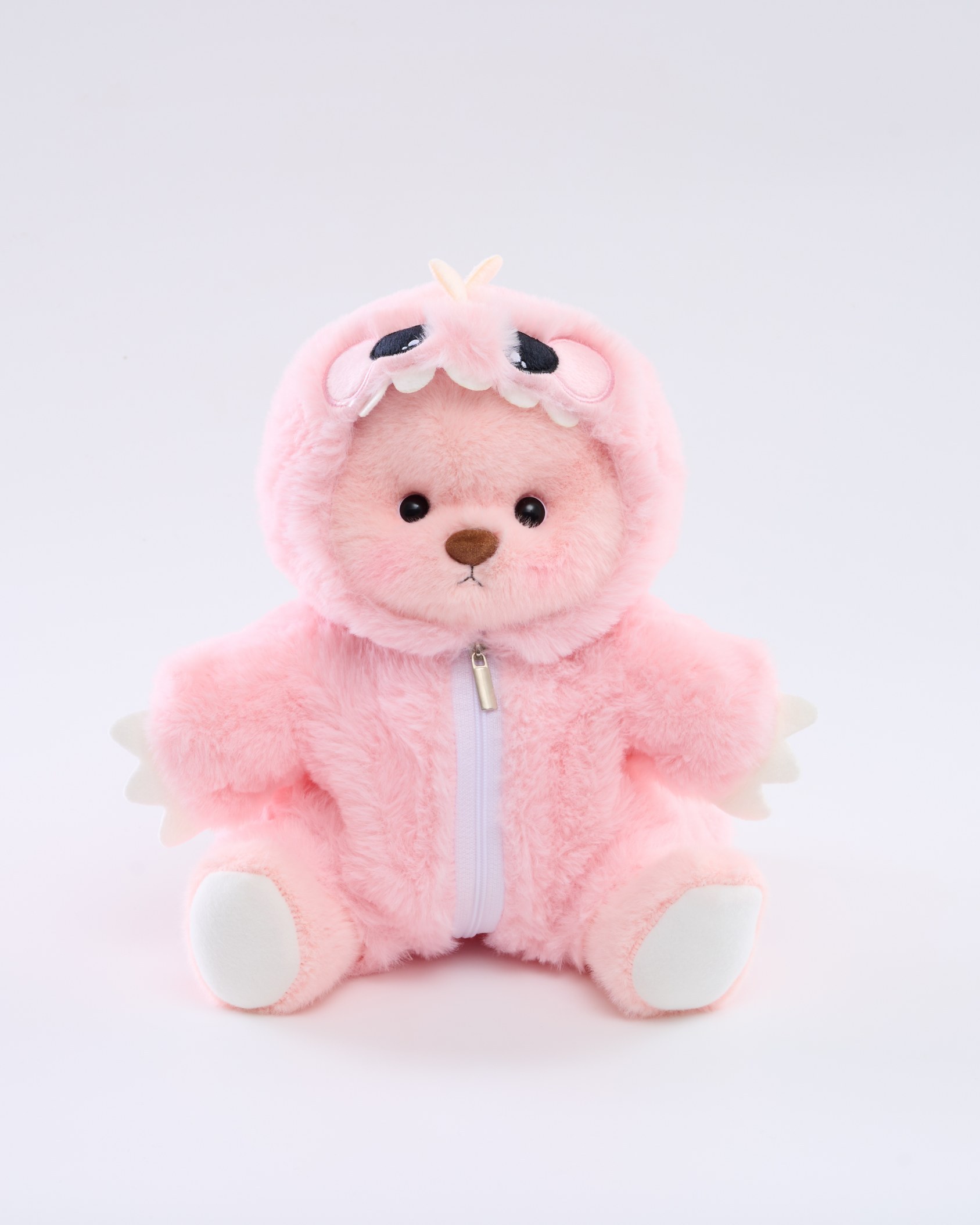 Homeyfriends Bear With Pink Dinosaur Onesie Set