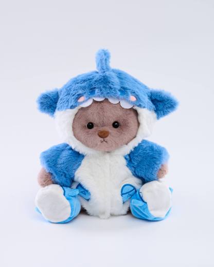 Homeyfriends Bear With Blue Shark Set