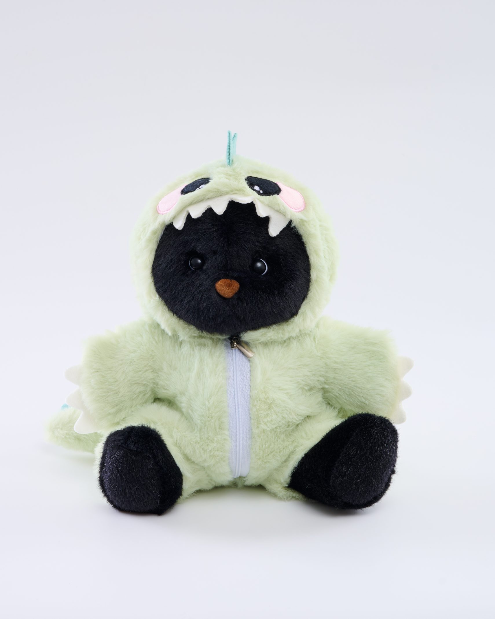 Homeyfriends Bear With Green Dinosaur Onesie Set