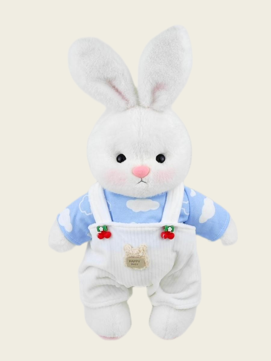 Homeyfriends Cute Jointed Bunny With Strawberry Overalls