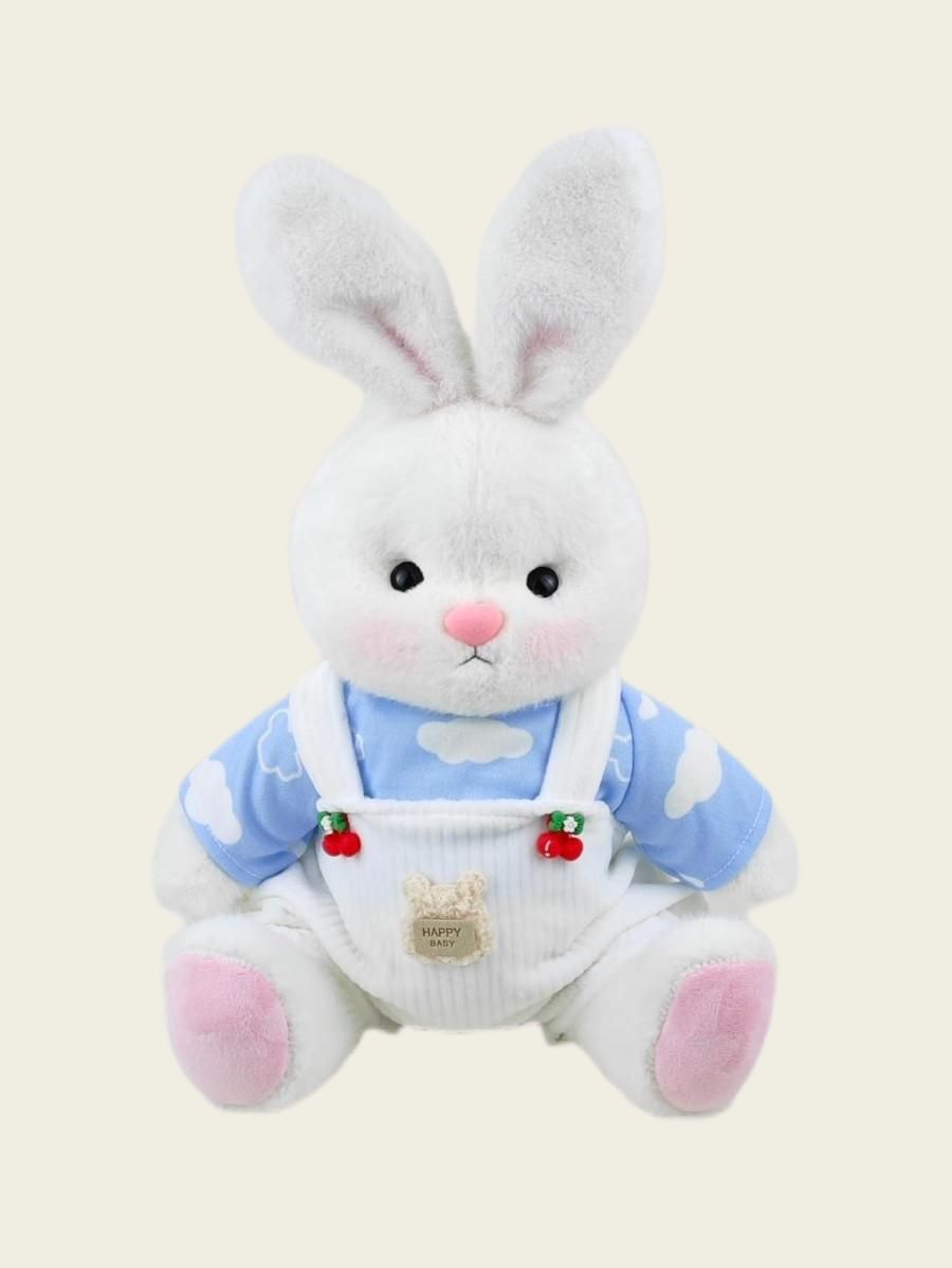 Homeyfriends Cute Jointed Bunny With Strawberry Overalls