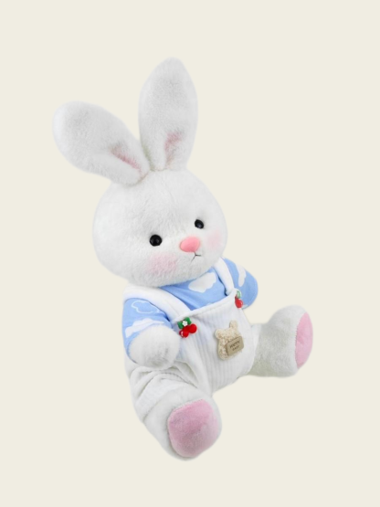 Homeyfriends Cute Jointed Bunny With Strawberry Overalls