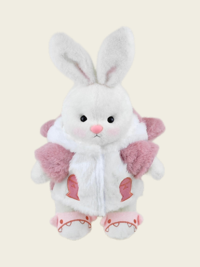 [Copy]Homeyfriends Cute Jointed Bunny With Pink Shark Outfit