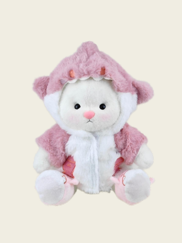 [Copy]Homeyfriends Cute Jointed Bunny With Pink Shark Outfit