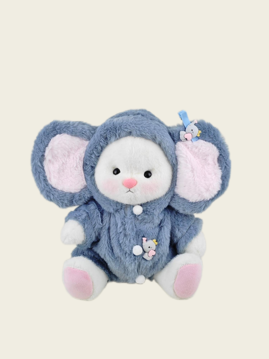 Homeyfriends Cute Jointed Bunny With Elephant Outfit
