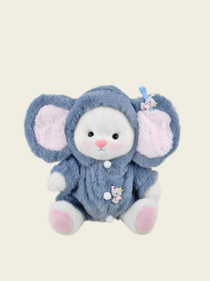 Homeyfriends Cute Jointed Bunny With Elephant Outfit