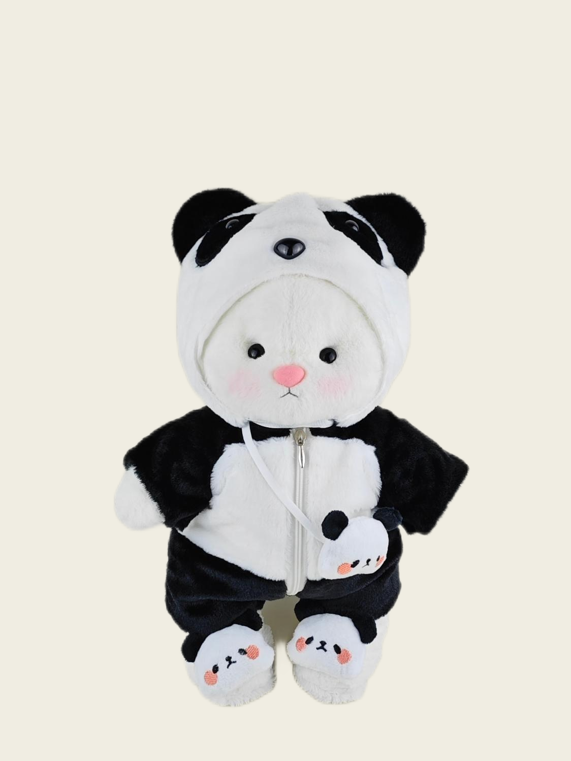 Homeyfriends Cute Jointed Bunny With Panda Outfit