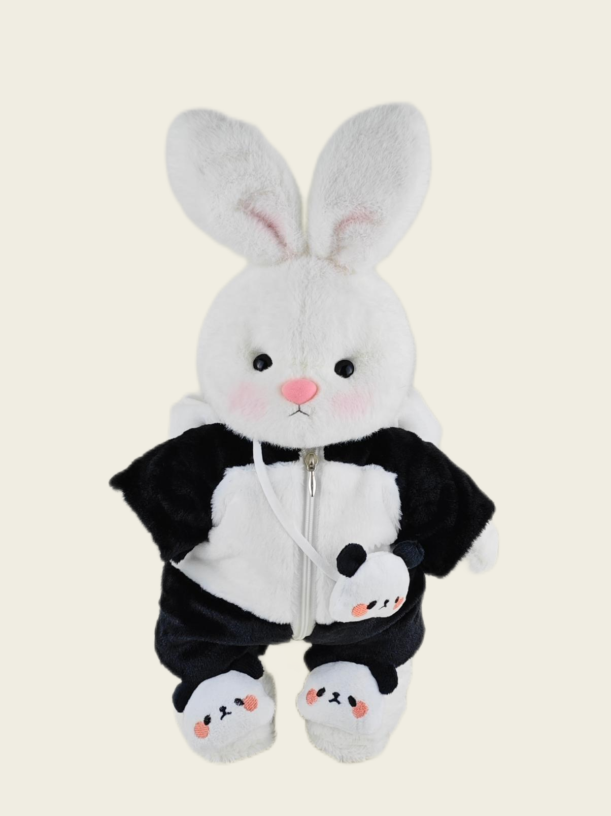 Homeyfriends Cute Jointed Bunny With Panda Outfit