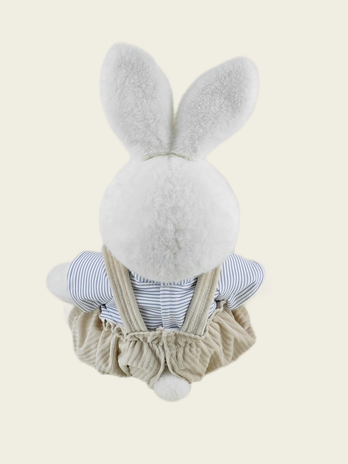 Homeyfriends Cute Jointed Bunny With Striped Overalls