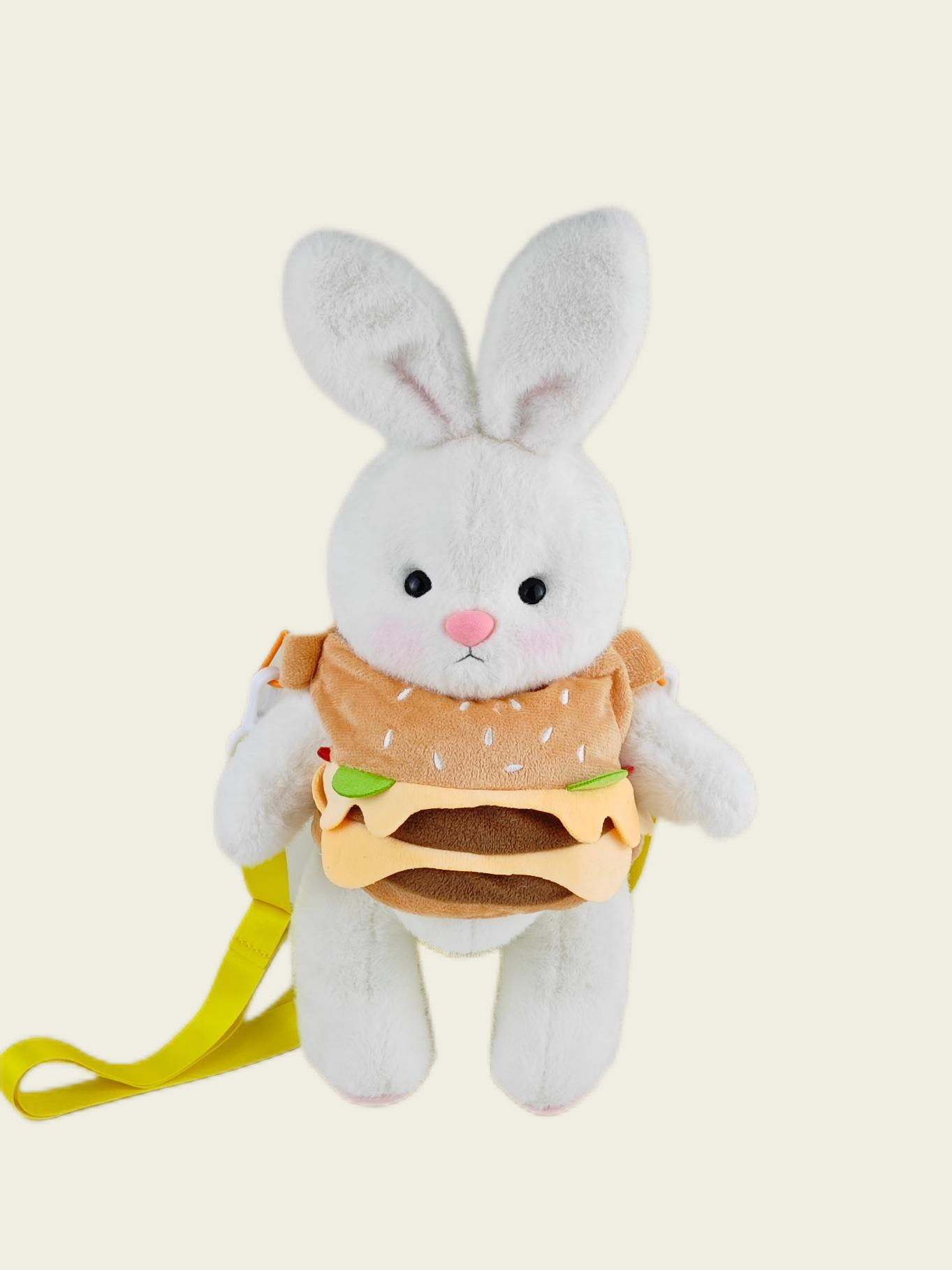 Homeyfriends Cute Jointed Bunny With Hamburger Overalls