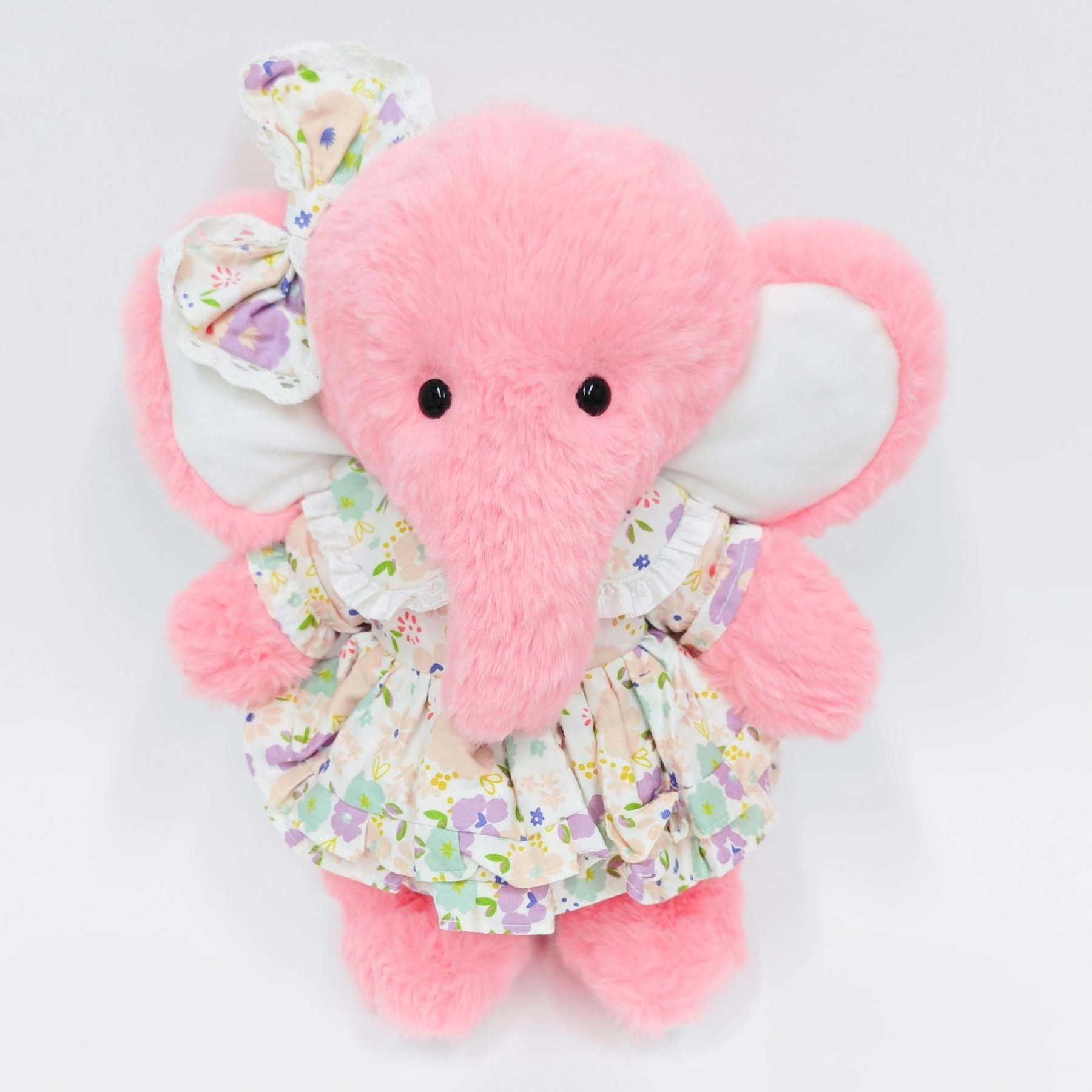 Homeyfriends Pippin The Pink Jointed Elephant Stuffed Animal