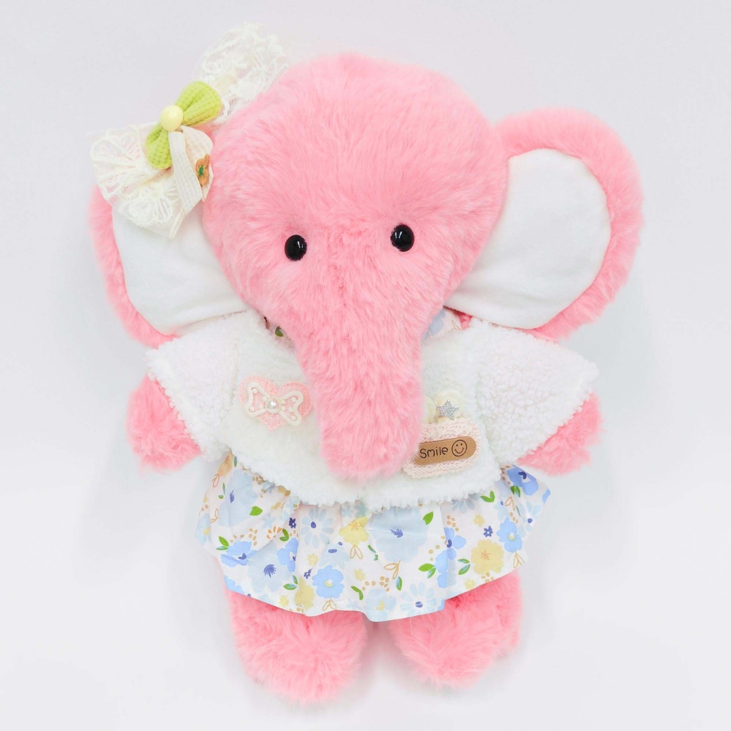 Homeyfriends Pippin The Pink Jointed Elephant Stuffed Animal