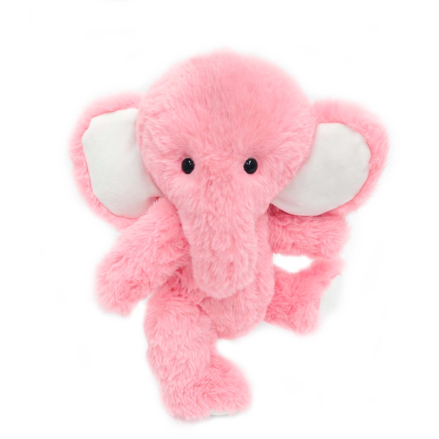Homeyfriends Pippin The Pink Jointed Elephant Stuffed Animal
