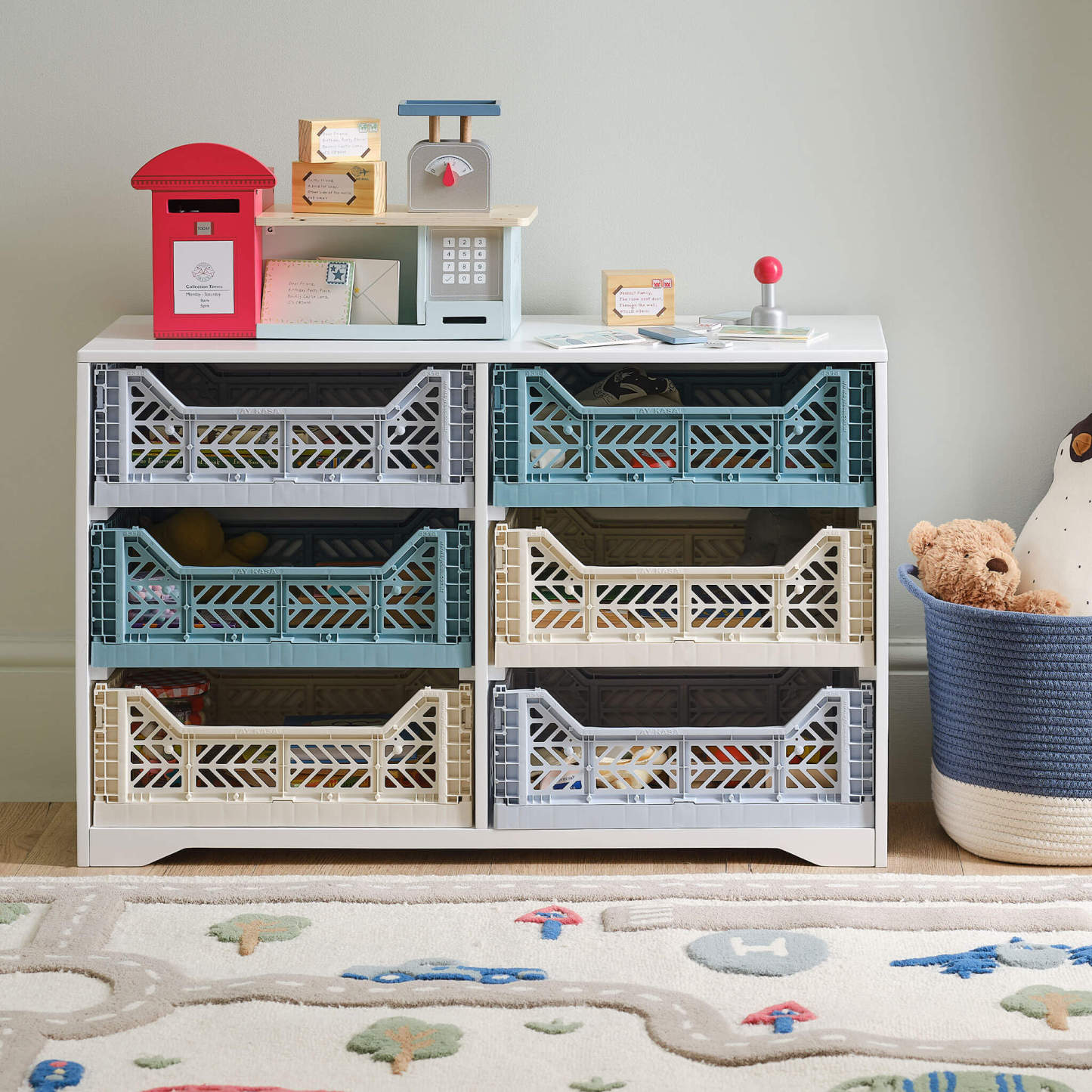 Porter Crate Storage, White