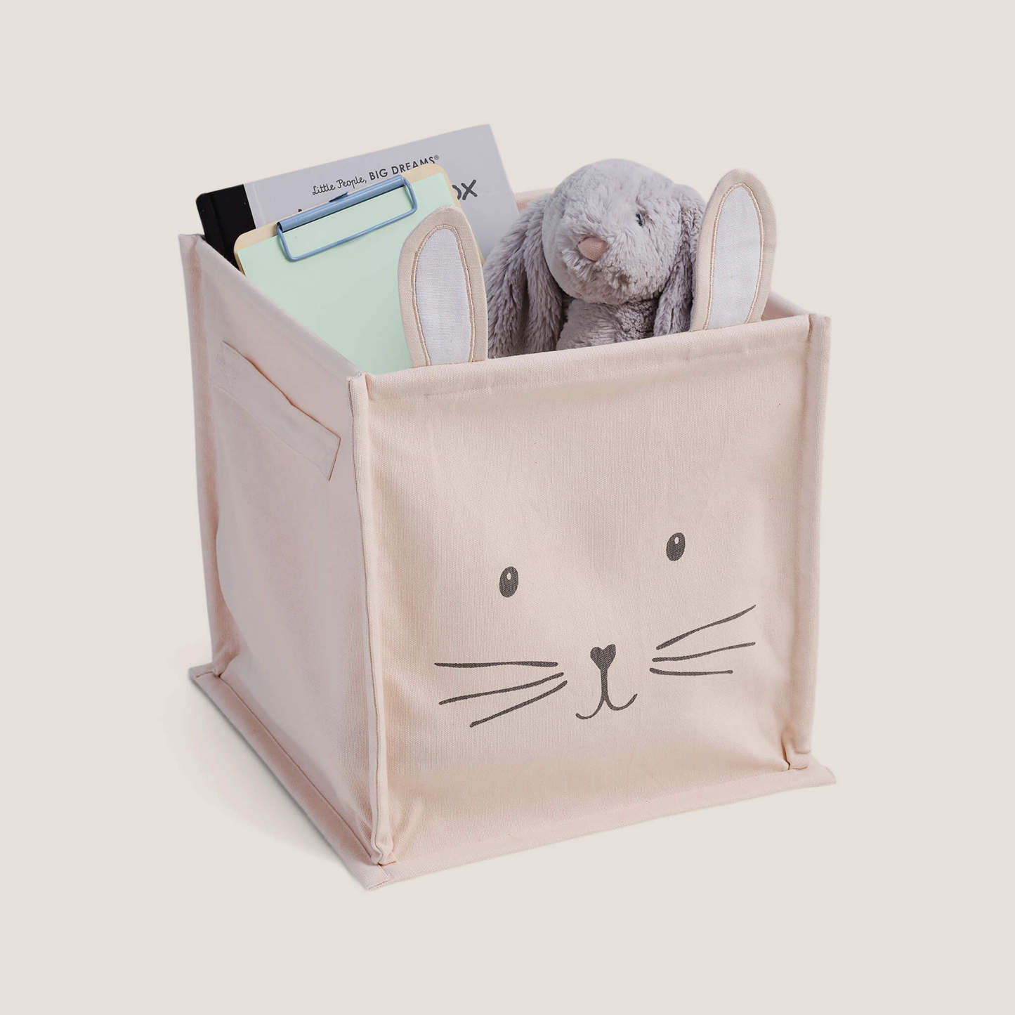 Canvas Storage Cube, Bunny