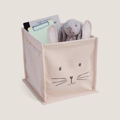 Canvas Storage Cube, Bunny