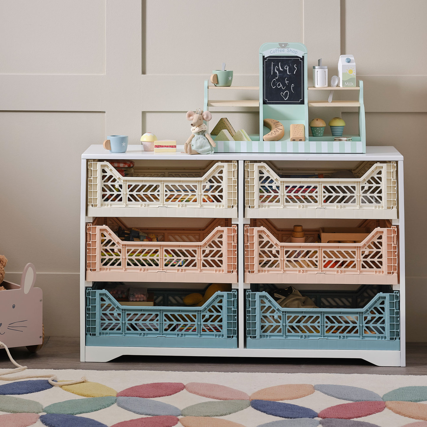 Porter Crate Storage, White