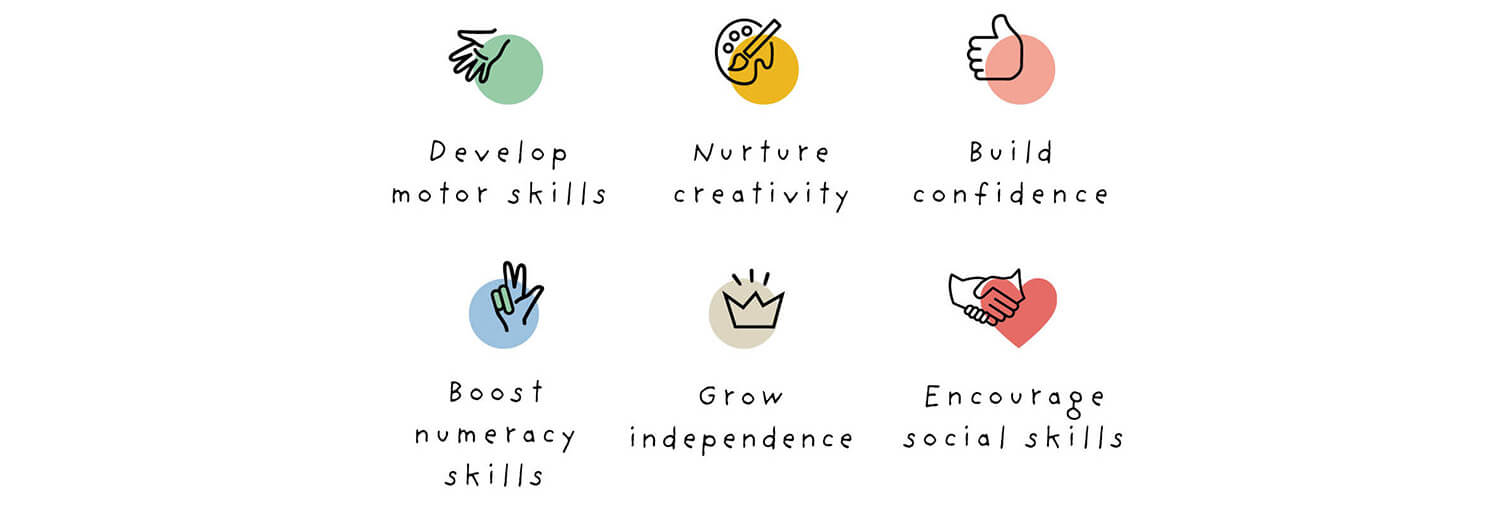 Learning through play icons