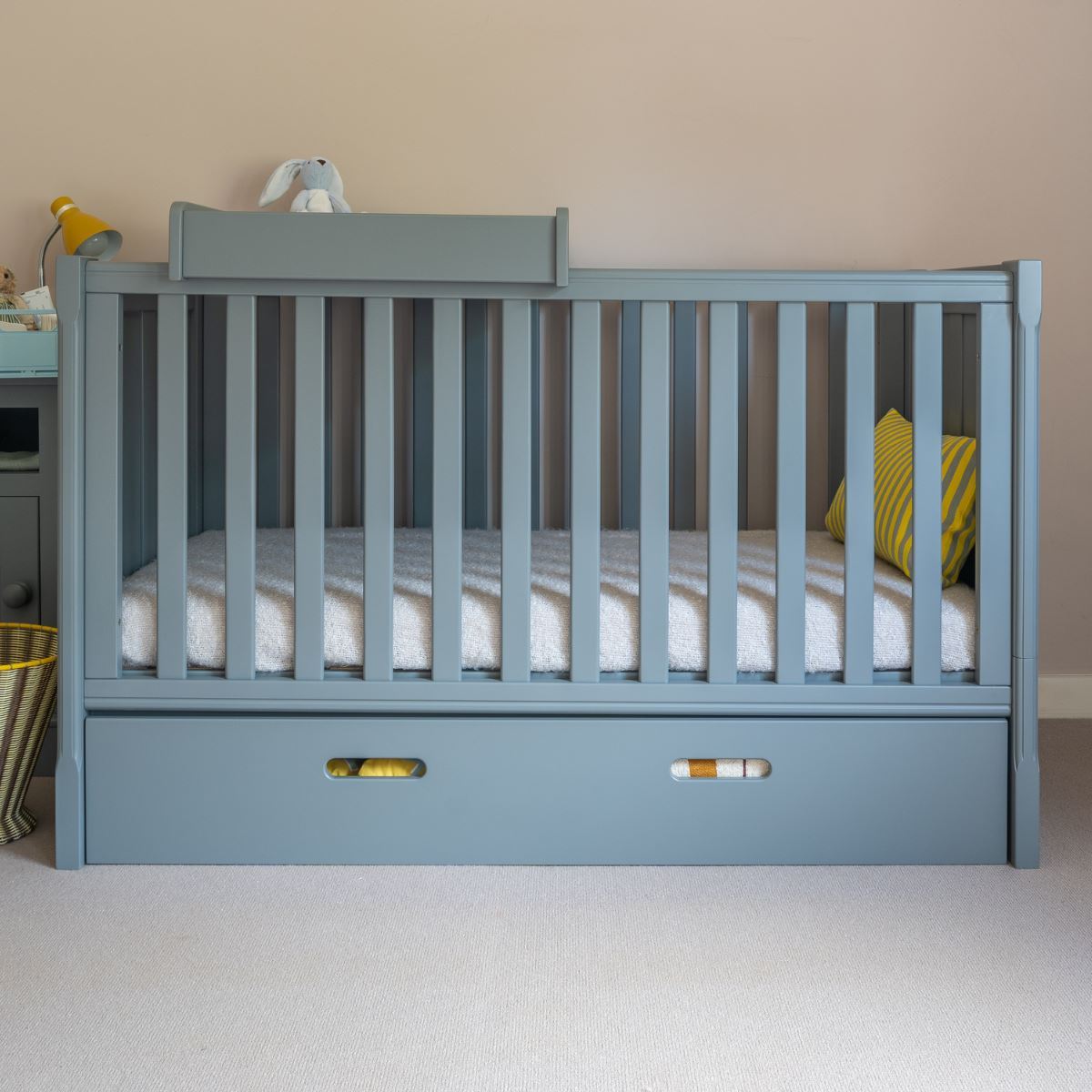 Dark grey cot bed on sale