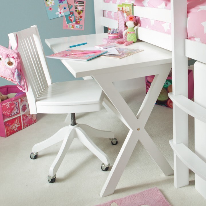 Children's Trestle Table - Silk White