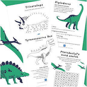 Free dinosaur facts printable