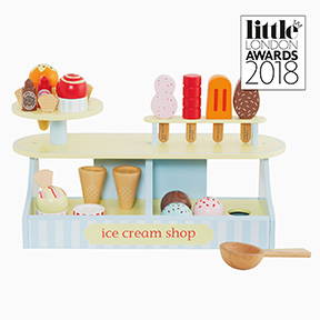 Wooden toy ice cream shop