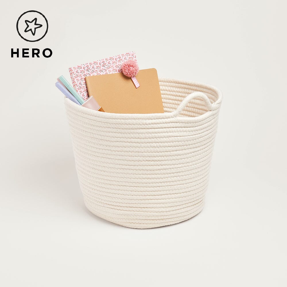 Rope Storage Basket, Ivory