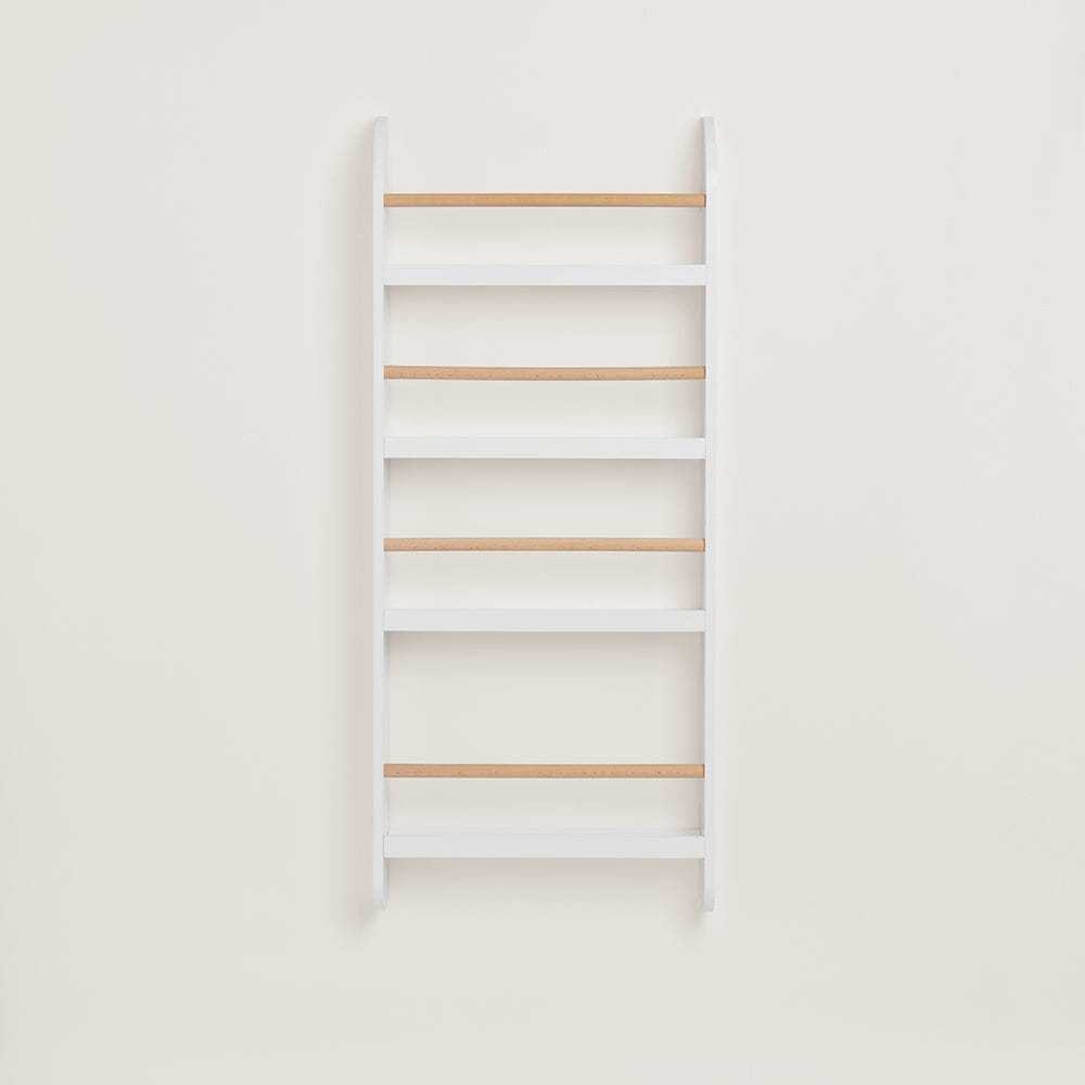 Greenaway Narrow Bookcase, White/Natural