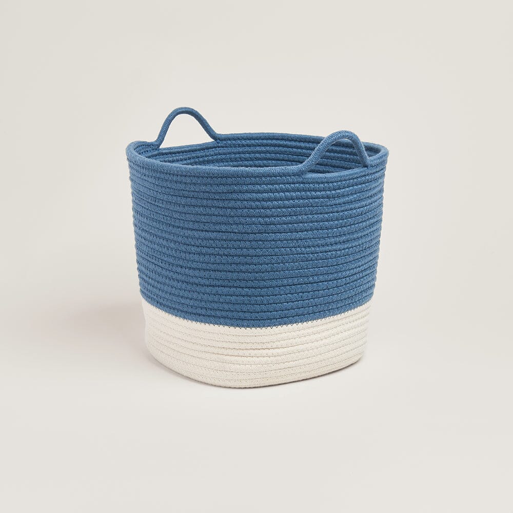 Rope Storage Basket Ivory Galaxy Blue Great Little Trading Company