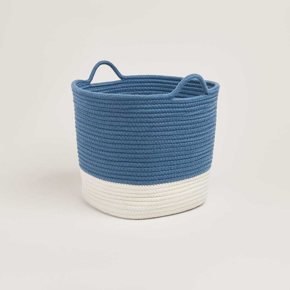 Navy blue storage baskets hotsell