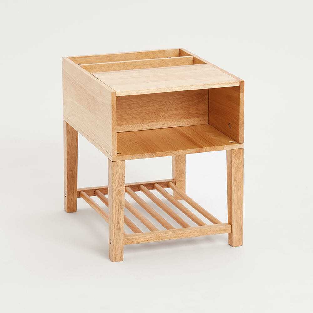 Croft Bedside Table, Natural Wood