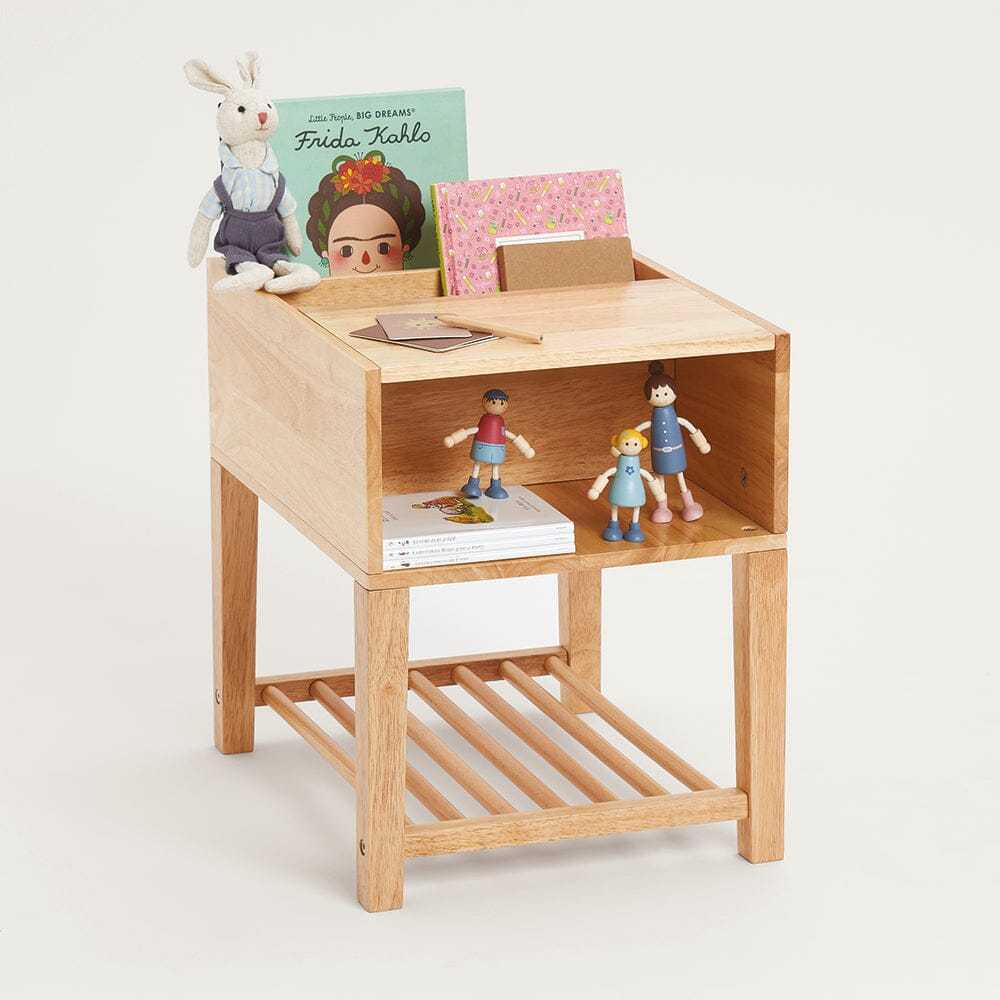 Croft Bedside Table, Natural Wood