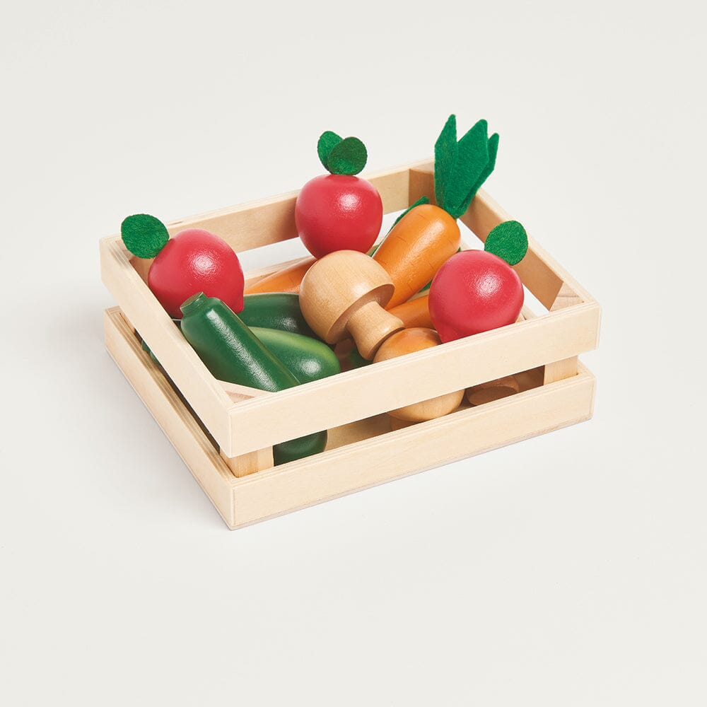 Five-A-Day Wooden Veg Box