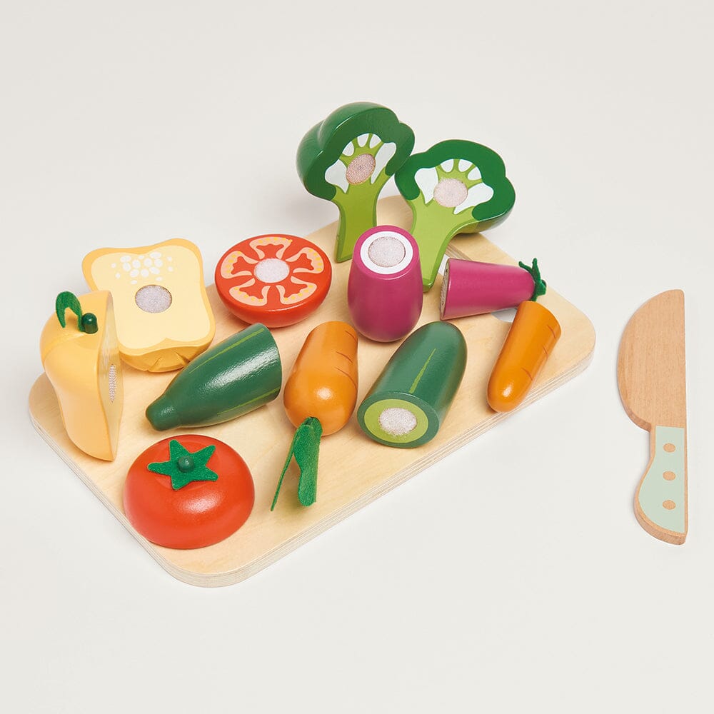 Wooden Toy Cutting Veg Set