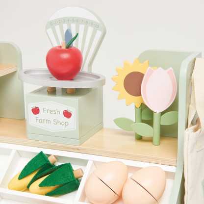 Fresh Farm Wooden Market Stall