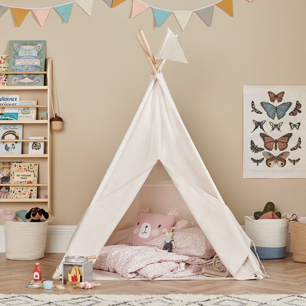 Play Teepee Natural Stripe Great Little Trading Company