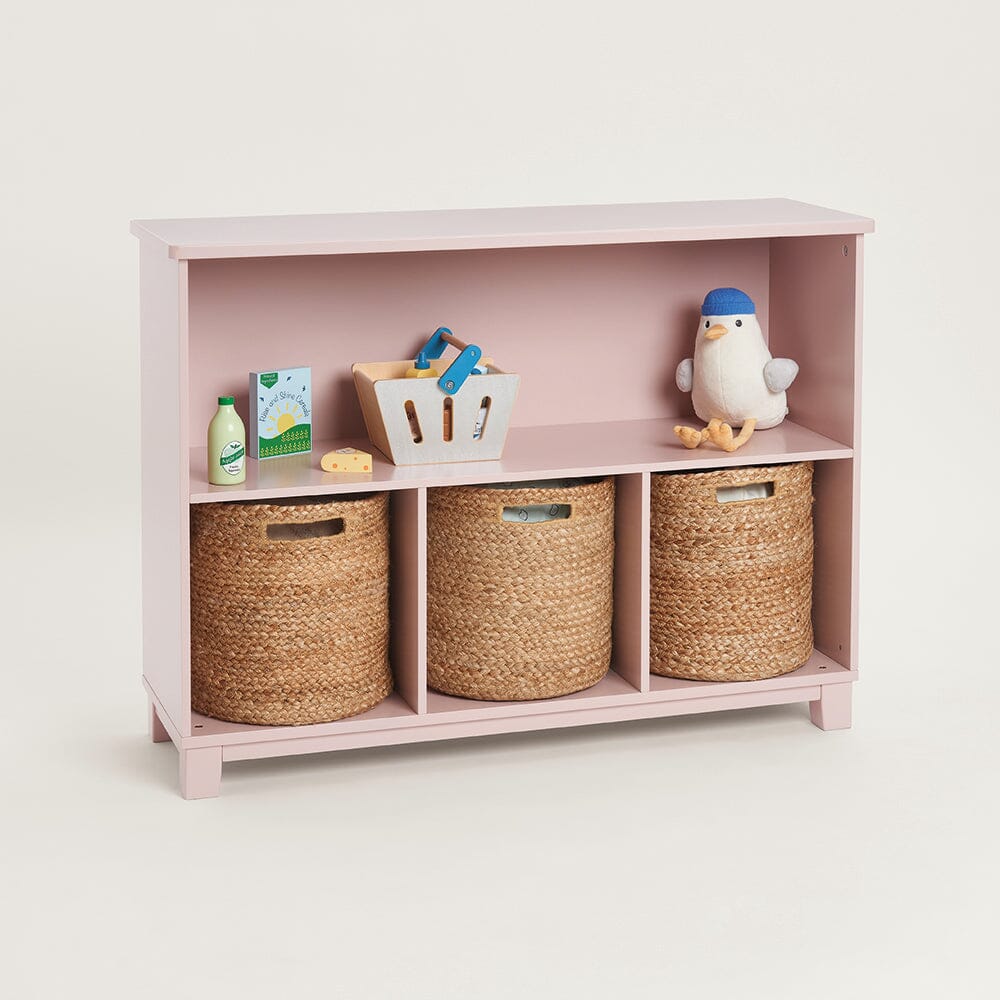 Blake Storage Shelf Unit, Chalk Pink