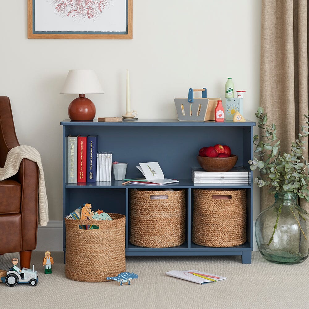 Blake Storage Shelf Unit, Ocean Blue