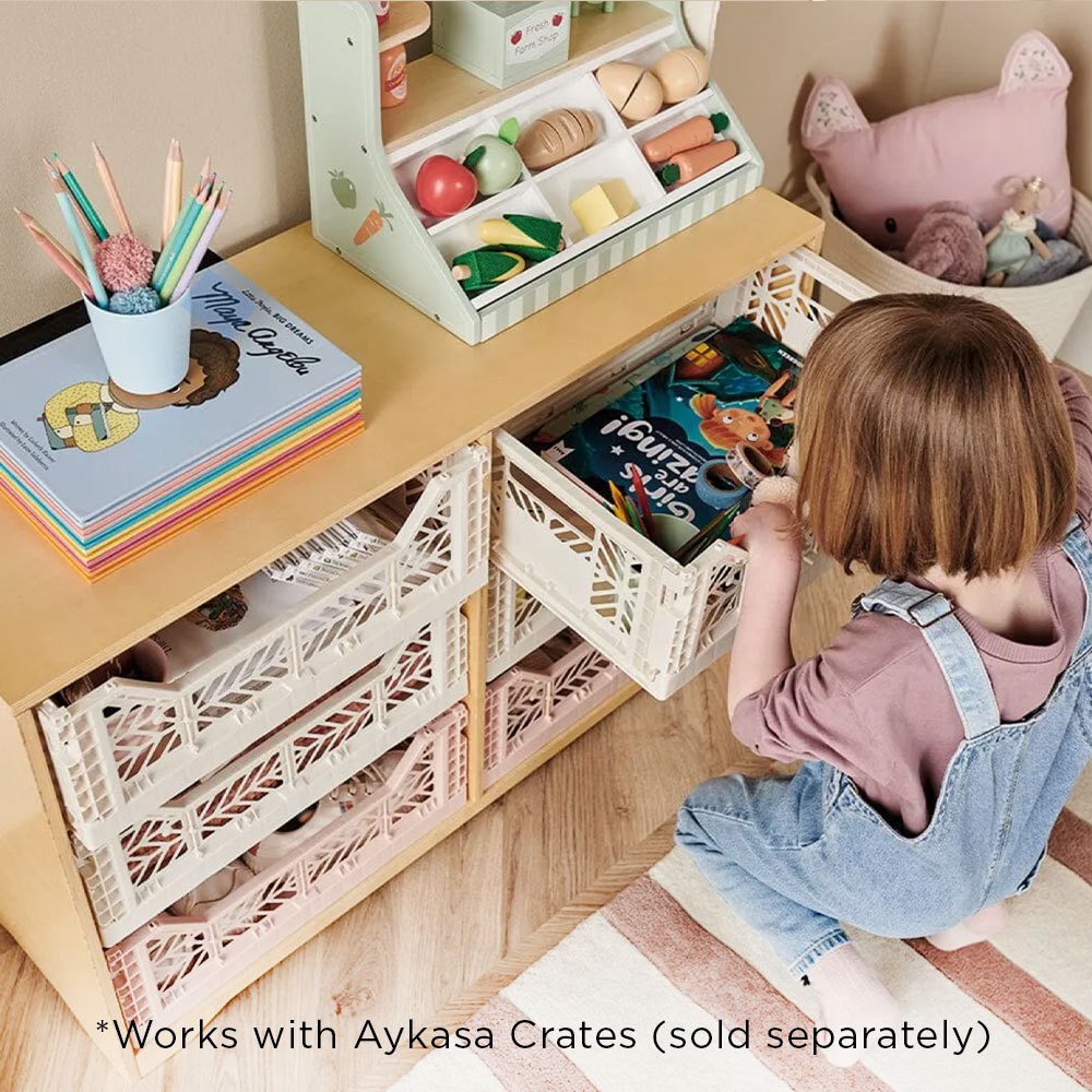 Porter Crate Storage, Wood