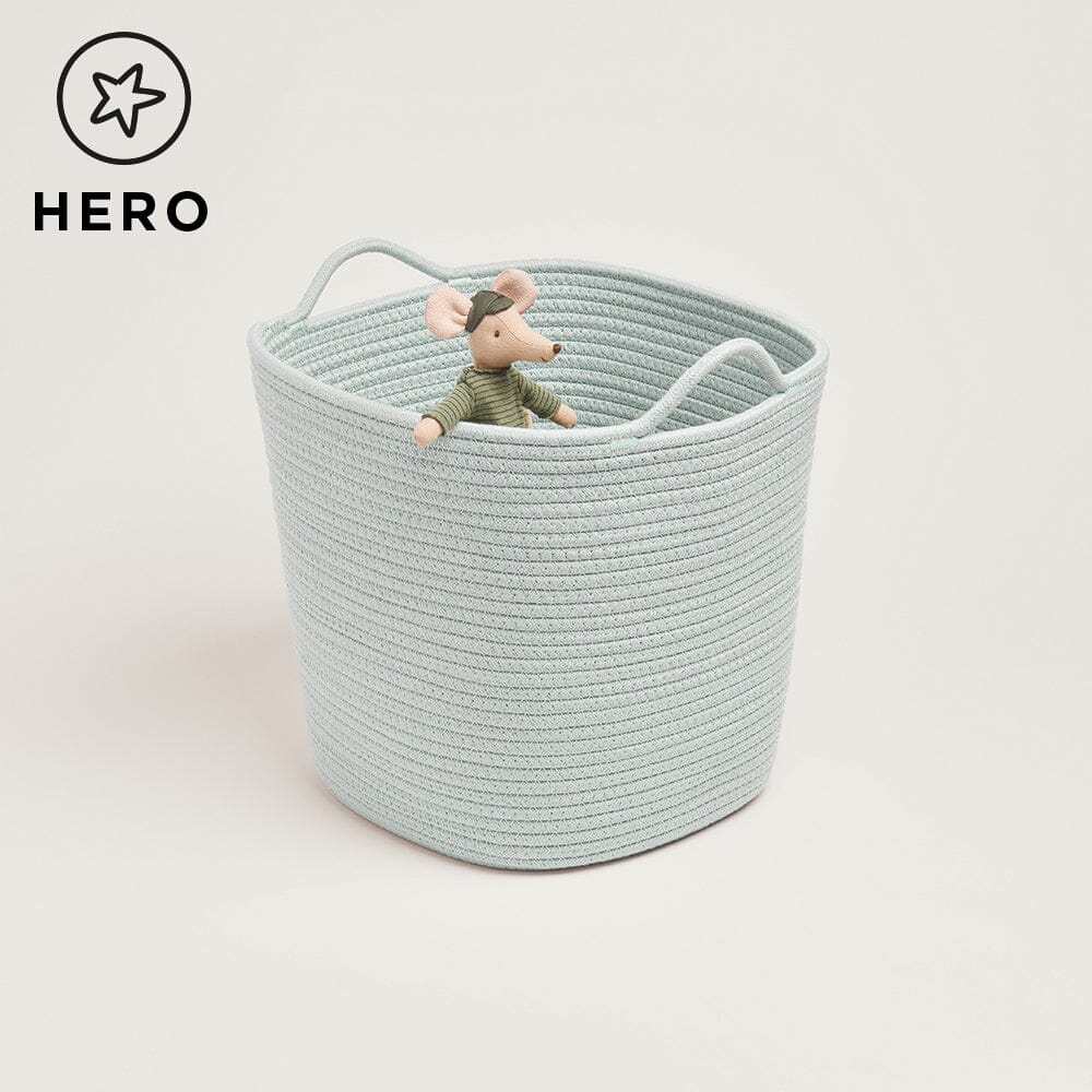 Rope Storage Basket, Sage Green