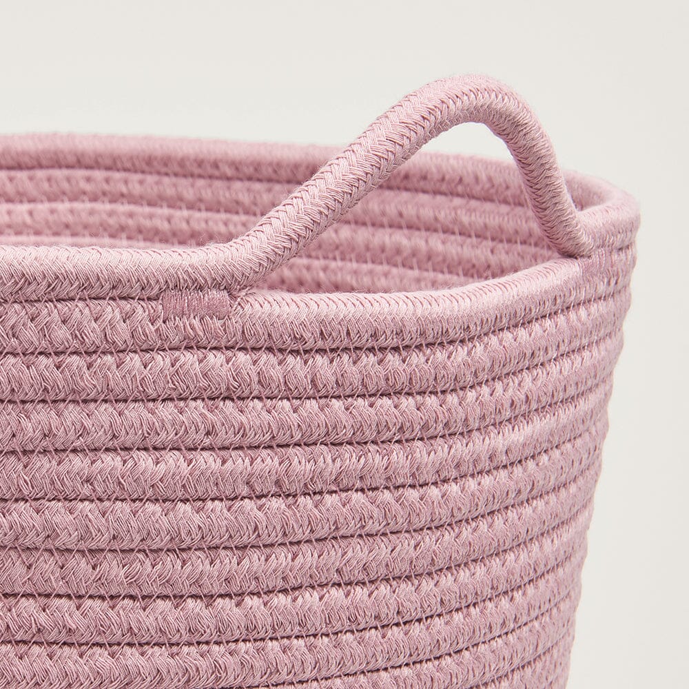 Rope Storage Basket, Rose Pink