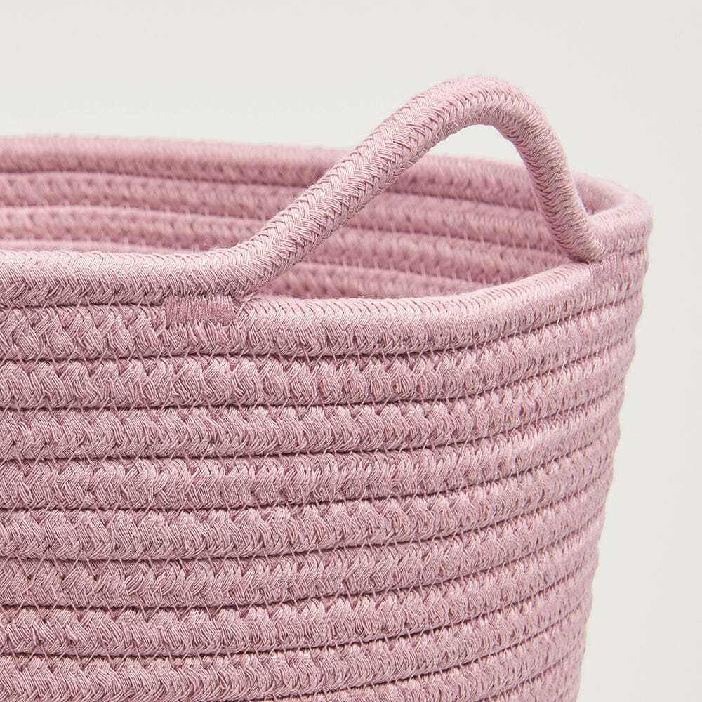 Rope Storage Basket, Rose Pink Great Little Trading Company