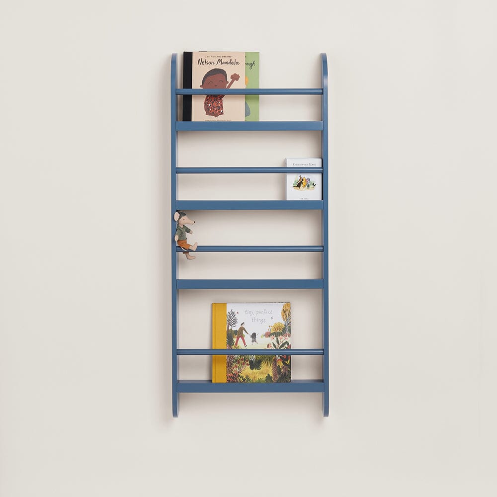 Greenaway Narrow Bookcase, Ocean Blue