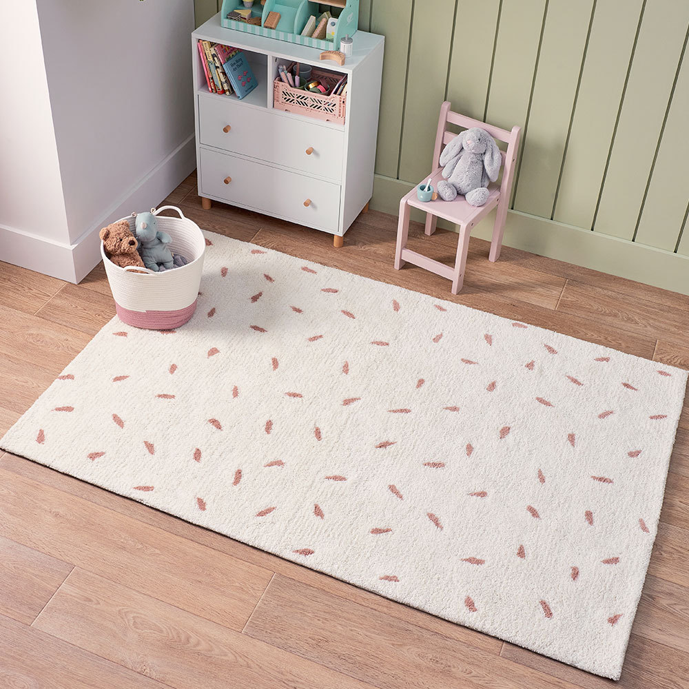 Natural Speckle Floor Rug, Large
